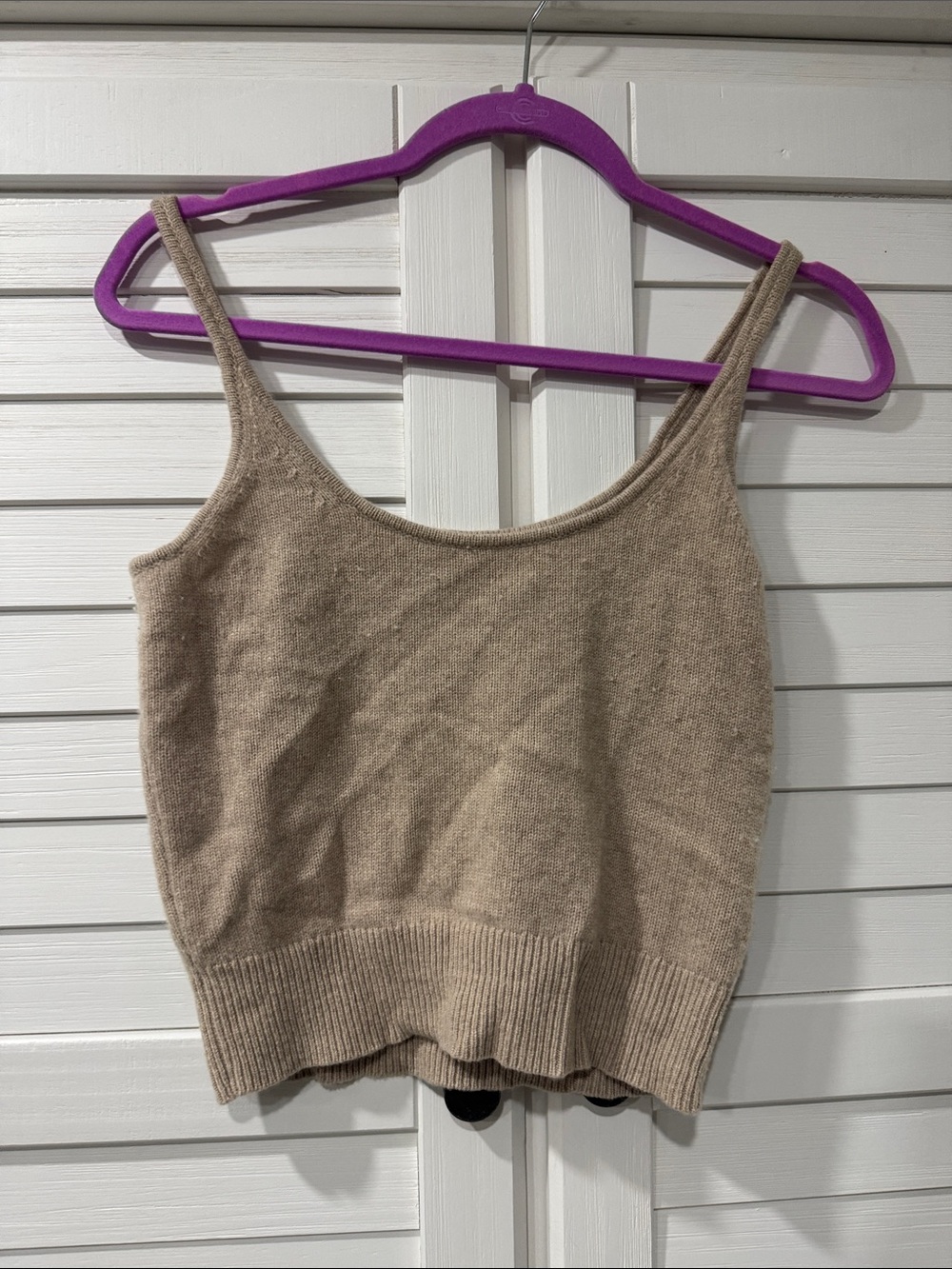 J. Crew Knit Beige Camisole Tank Top